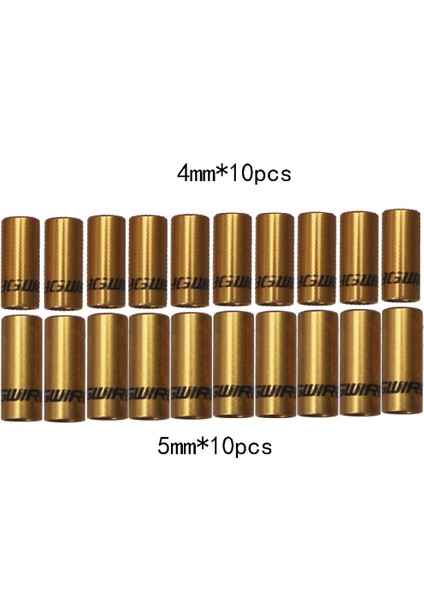 Sarı Stil Jagwire Mtb Dağ Yol Bisikleti Alaşımlı Alüminyum Fren Kablosu Muhafaza Yüksükler Boru Ucu Kafes Attırıcı Tel Ucu (Yurt Dışından)