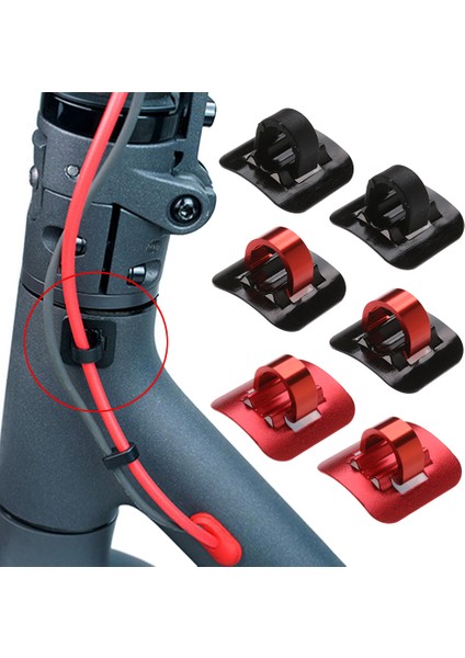 A-Kırmızı Tarzı 2 Adet Bisiklet Yağ Borusu Sabit Kelepçe Scooter Bisiklet Fren Değiştirici Adaptörü C Şekli Kablo Bağı Toka Çerçeve Konut Tel Tutucu Kılavuzu Sıcak (Yurt Dışından) fiyatları