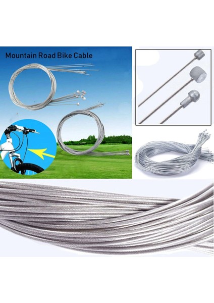 No.3 Tarzı Gümüş Paslanmaz Çelik Kaplama Çinko Sabit Vites Attırıcı Hız Değiştiricifren Hattı Kablo Çekirdek Iç Tel Mtb Yol Bisikleti Parçası (Yurt Dışından) modelleri