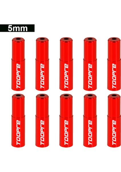 5mm-Fren-Kırmızı Tarzı Toopre Lot Bisiklet Kablo Kapağı Alüminyum Alaşımlı Tb Dağ Yol Bisikleti Vites Fren Kablosu Uçları Hat Kapağı Tel Boru Fişleri (Yurt Dışından)