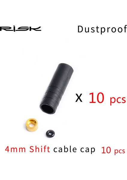 Toz GEÇIRMEZ-SHIFT-10PC Tarzı Rısk Bisiklet Fren Kablosu Uç Kapağı Conta Halkası Parçaları Toz Geçirmez Dış Kablo Boru Ucu Ucu Kapağı Mtb Yol Bisikleti Vites Fren (Yurt Dışından)