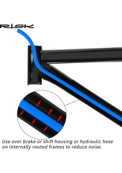 12PCS Tarzı Rısk Bisiklet Iskeleti Iç Konut Amortisör Pratik Bisiklet Köpük Kablo Konut Aksesuarları Mtb Yol Bisikleti Vites Kablosu (Yurt Dışından) fırsatları