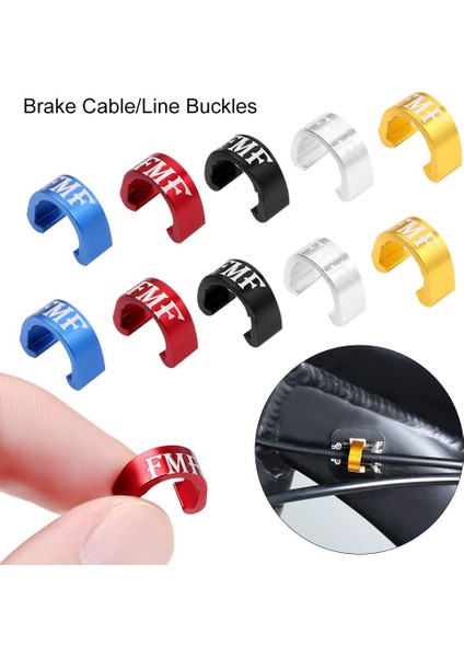Mavi Stil 5 Adet Bisiklet Fren Kablosu Tokaları C Şeklinde Klipler Mtb Yol Bisikleti Attırıcı Hattı Durumda Alüminyum Alaşımlı C-Toka Klipsler Bisiklet Parçaları (Yurt Dışından) fiyatları