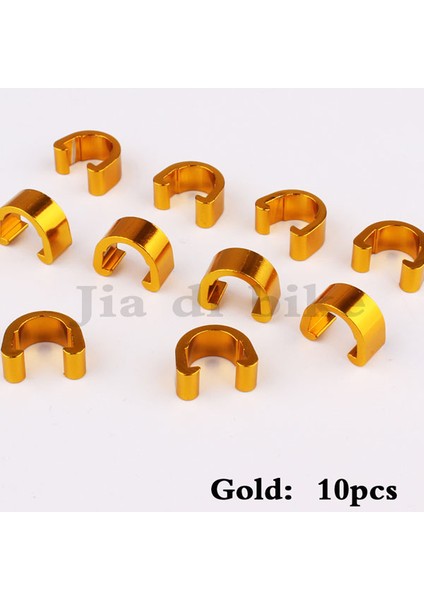 GOLD10PCS Tarzı Muqzı Mtb Bisiklet Bisiklet Şasisi U Toka Fren Kablosu Konut Hortum Boru Vites Kablosu Kılavuzları Düğmesi Sabit Boru Klipleri (Yurt Dışından)