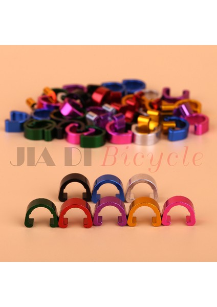 GOLD10PCS Tarzı Muqzı Mtb Bisiklet Bisiklet Şasisi U Toka Fren Kablosu Konut Hortum Boru Vites Kablosu Kılavuzları Düğmesi Sabit Boru Klipleri (Yurt Dışından)