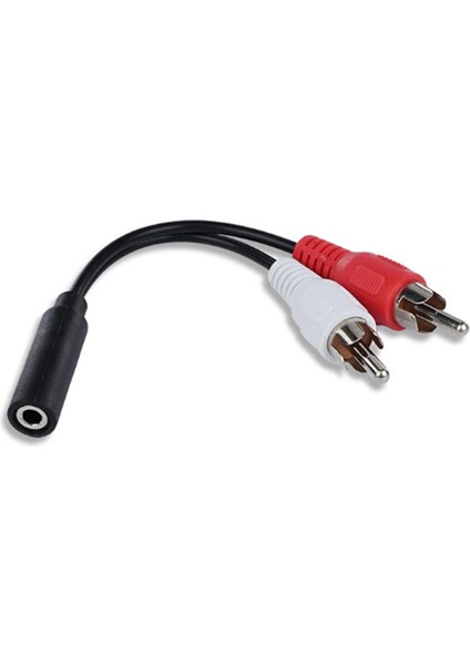 2in1 Ses Kablosu 3.5mm - 2rca Çift Lotus Kafa Ses Adaptör Kablosu Av Kablosu (Yurt Dışından)