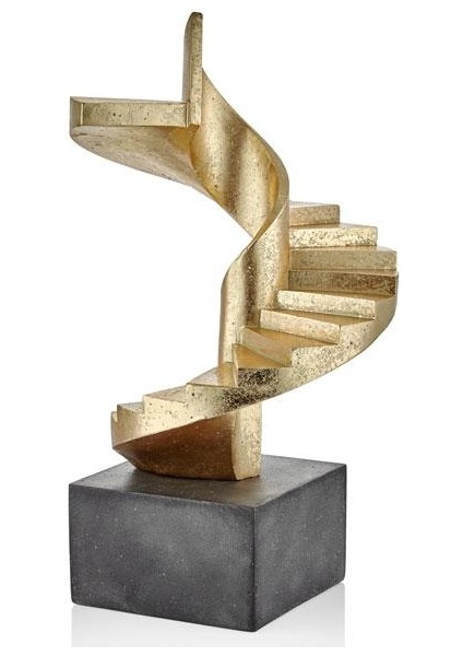 Stairs Gold Dekor 26 x 25 x 47 cm