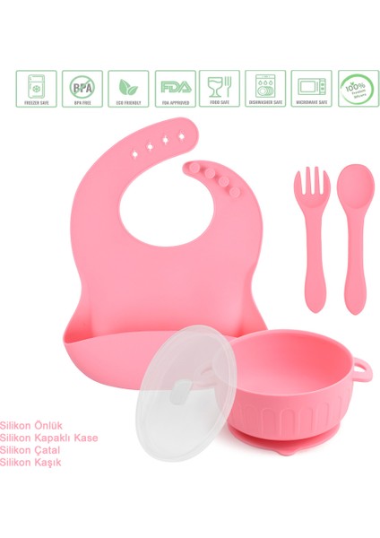 Silikon Beslenme Seti / K.pembe