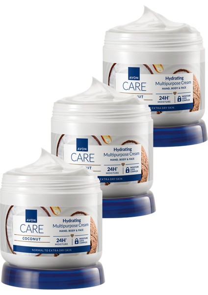 Care Hindistan Cevizi Yağı İçeren Çok Amaçlı Krem 400 Ml. Üçlü Set