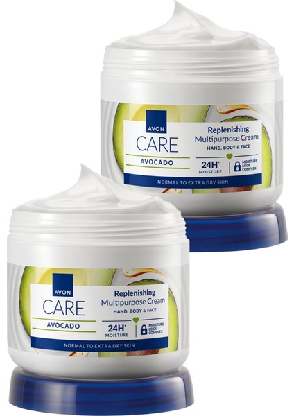 Care Kuru Ciltler Için Avokado Özlü Çok Amaçlı Krem 400 Ml. Ikili Set