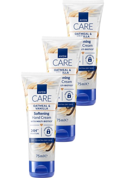 Care Vanilya İçeren E Vitaminli Kuru Ciltler İçin El Kremi Üçlü Set 75 ml