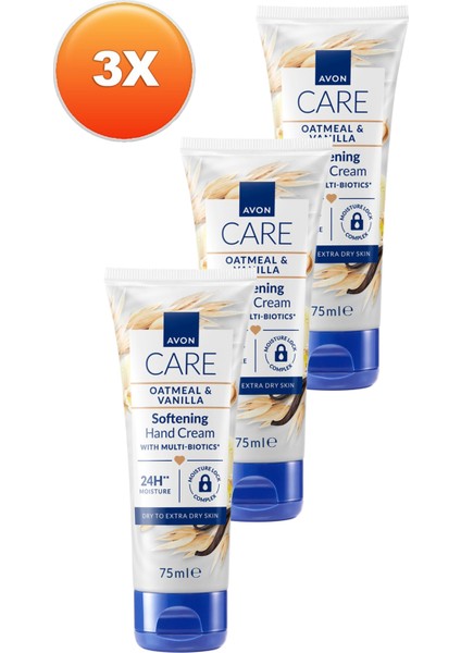 Care Vanilya İçeren E Vitaminli Kuru Ciltler İçin El Kremi Üçlü Set 75 ml