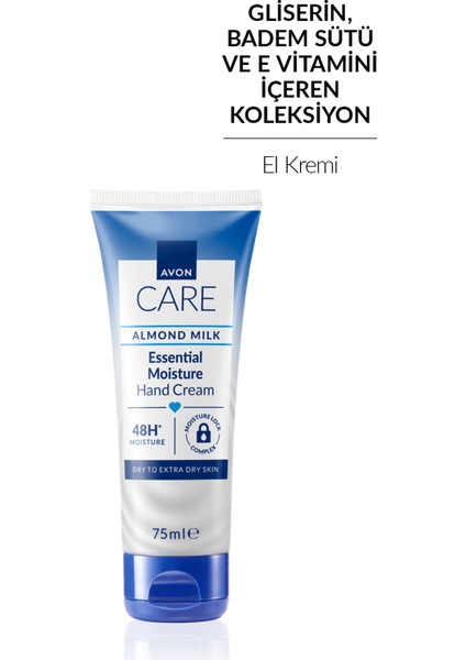 Care Gliserin ve Badem Sütü Içeren Yoğun Nemlendirici El Kremi 75 Ml.