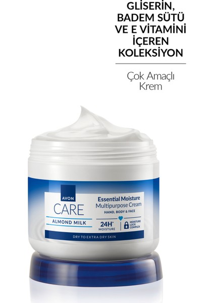 Care Gliserin ve Badem Sütü Içeren Yoğun Nemlendirici El, Yüz ve Vücut Kremi 400 Ml.