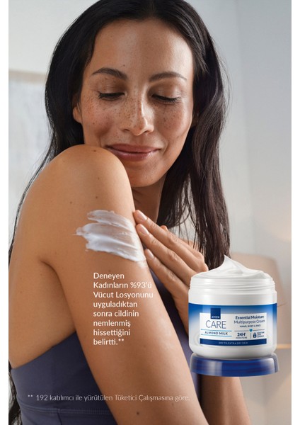 Care Gliserin ve Badem Sütü Içeren Yoğun Nemlendirici El, Yüz ve Vücut Kremi 400 Ml.