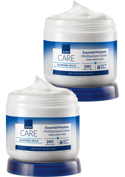 Care Gliserin ve Badem Sütü Içeren Nemlendirici El, Yüz ve Vücut Kremi 400 Ml. Ikili Set