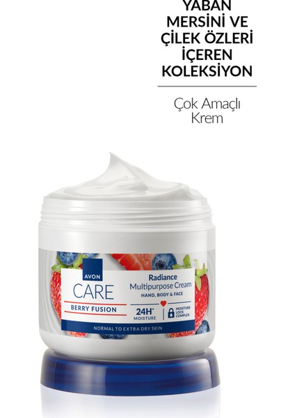 Care Yaban Mersini ve Çilek Özlü El, Yüz ve Vücut Kremi 400 Ml.