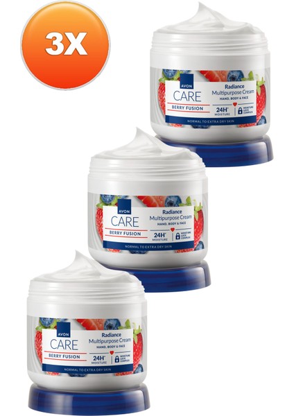 Care Yaban Mersini ve Çilek Özlü El, Yüz ve Vücut Kremi - 400ML Üçlü Set fiyatları