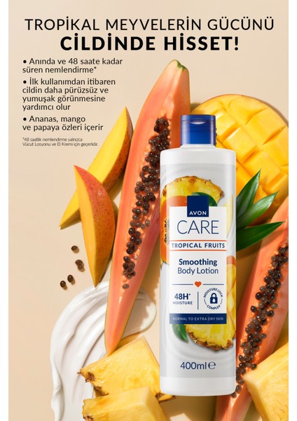 Care Tropical Fruits Ananas, Mango ve Papaya Özlü Vücut Losyonu 400 ml