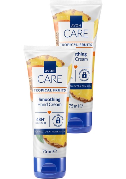 Care Tropical Fruits Ananas, Mango ve Papaya Özlü El Kremi 75 Ml. Ikili Set