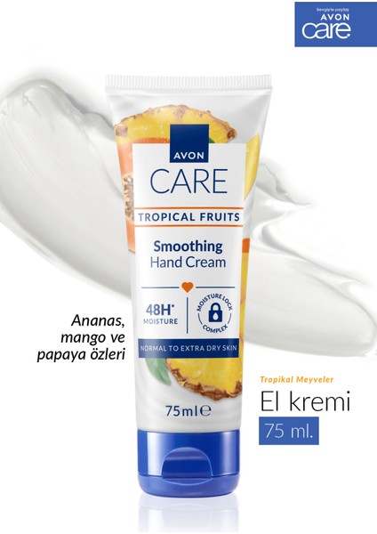 Care Tropical Fruits Ananas, Mango ve Papaya Özlü El Kremi 75 Ml. Ikili Set fırsatları