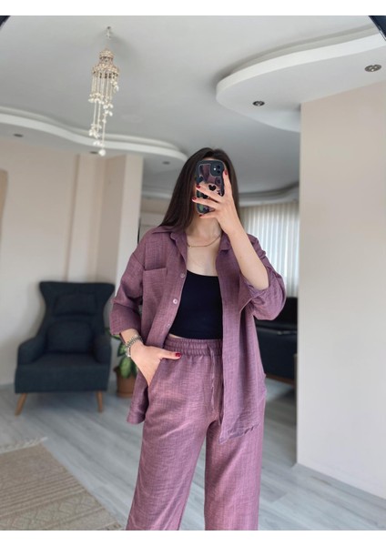 Keten Gömlek Palazzo Pantolon Takım fiyatları