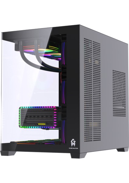 F-7 Lite V2 Gaming Atx Akvaryum Kasa Uzaktan Kumandalı 7 Rgb Fan