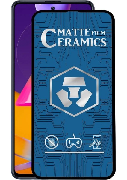 Samsung Galaxy M31S Uyumlu Mat Seramik Nano Kırılmaz Ekran Koruyucu -Anti Static Parmak Izi Bırakmaz
