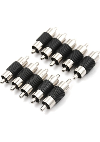10PCS Düz Av Rca Erkek - Erkek Konnektörler Bağlayıcılar Adaptörler (Yurt Dışından) fiyatları