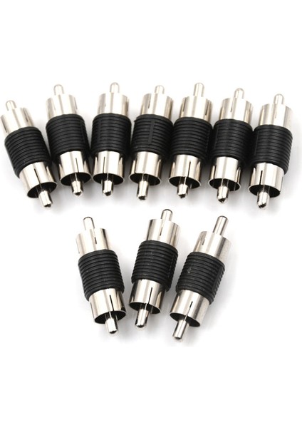 10PCS Düz Av Rca Erkek - Erkek Konnektörler Bağlayıcılar Adaptörler (Yurt Dışından) modelleri