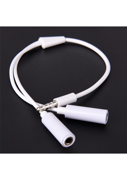 3.5mm Aux Ses Mikrofon Ayırıcı Kablo Kulaklık Kulaklık Adaptörü Erkek Kadın (Yurt Dışından) indirimleri