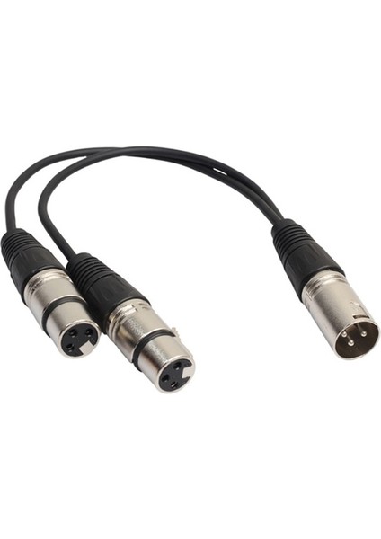 3-Pin Xlr Erkek - Çift Xlr Dişi Y Splitter Ses Adaptör Kablosu Mikrofon Için (Yurt Dışından) indirimleri