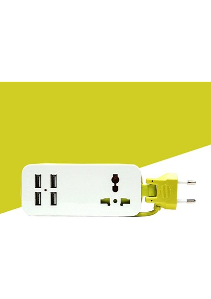 Uzatma Elektrik Soketi Taşınabilir Şarj Bağlantı Noktaları USB Seyahat Ev Tipi Güç Kablosu Elektrik Soketi Güç Prizleri Akıllı Şarj Cihazı Duvar Ab Fişi 7 Delik (Yurt Dışından)