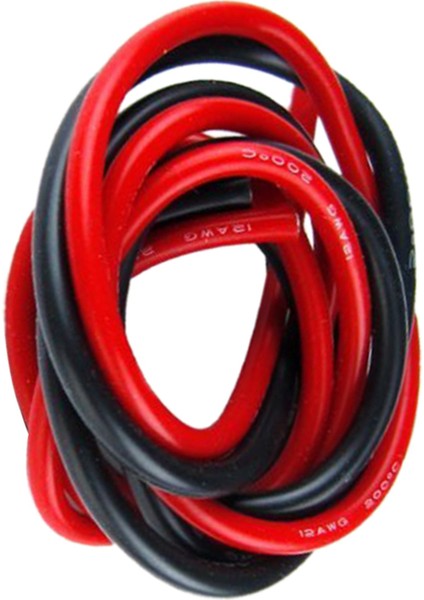 Silikon Kablo-4 Adet 14 Awg Silikon Kablo.-Siyah & Kırmızı (Yurt Dışından) modelleri
