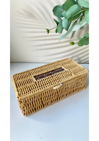 Rattan Kapaklı Peçetelik