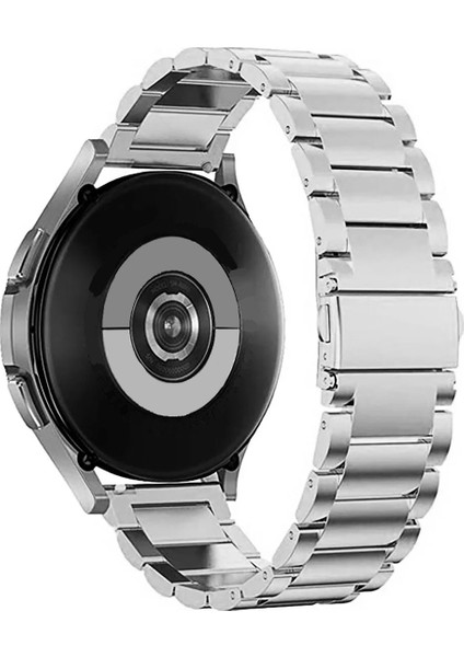 Garmin Forerunner 255 ile Uyumlu Kordon Baklava Model Paslanmaz Çelik Metal Kayış