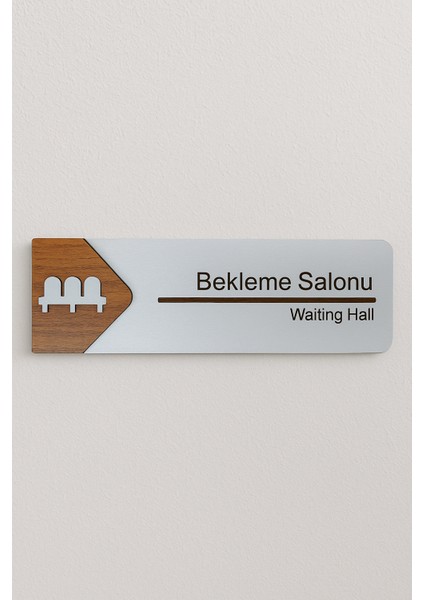 Bekleme Salonu Ofis Oda Kapı Isimliği Yönlendirme Tabelası Levhası Kişiselleştirilebilir