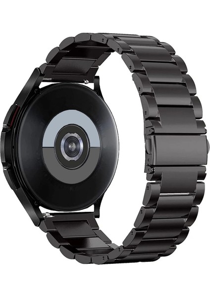 Garmin Forerunner 255 ile Uyumlu Kordon Baklava Model Paslanmaz Çelik Metal Kayış