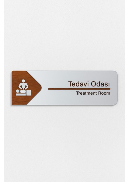 Tedavi Odası Ofis Oda Kapı Isimliği Yönlendirme Tabelası Levhası Kişiselleştirilebilir