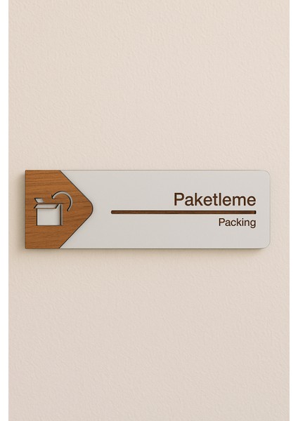 Paketleme Ofis Oda Kapı Isimliği Yönlendirme Tabelası Levhası Kişiselleştirilebilir