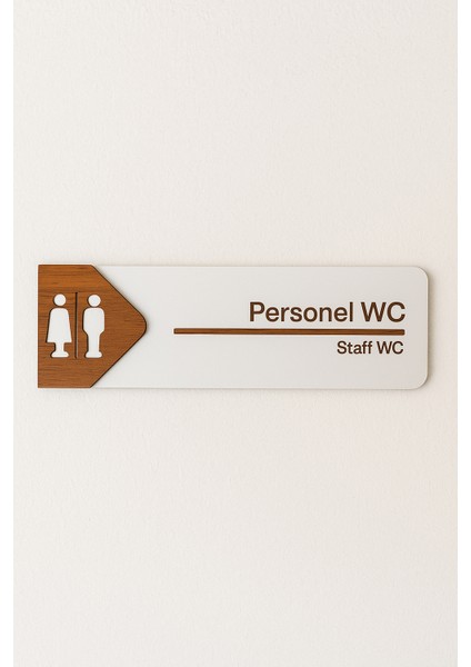 Personel Wc Ofis Oda Kapı Isimliği Yönlendirme Tabelası Levhası Kişiselleştirilebilir