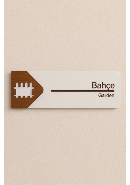 Bahçe Ofis Oda Kapı Isimliği Yönlendirme Tabelası Levhası Kişiselleştirilebilir