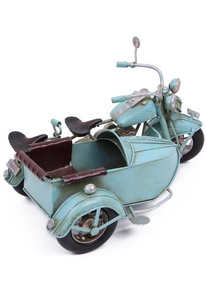 Dekoratif Metal Motosiklet Sepetli Vintage Dekoratif Hediyelik fırsatları