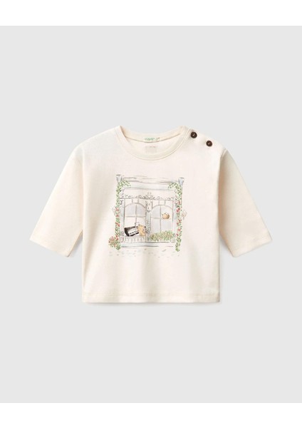 Uzun Kol Bebek Tshirt 105Q 1/18 Ay