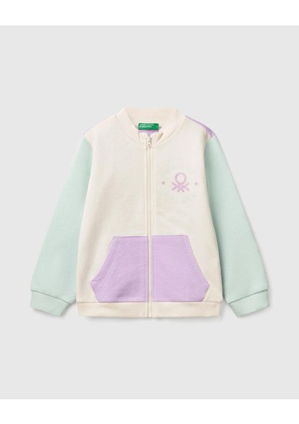 Kız Çocuk Fermuarlı Sweatshirt 1/6yaş 503N