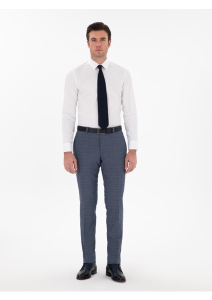 Erkek Beyaz Slim Fit Pamuklu Klasik Yaka Basic Gömlek 50311078-VR013 fırsatları