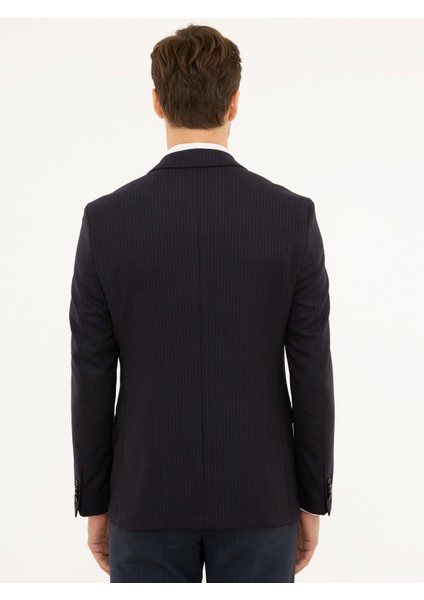 Erkek Bordo Slim Fit Ceket 50227594-VR014