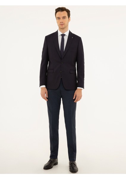 Erkek Bordo Slim Fit Ceket 50227594-VR014