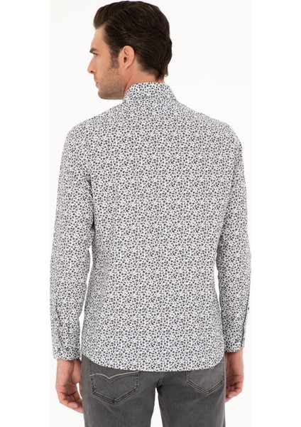 Erkek Haki Slim Fit Uzun Kollu Gömlek 50227030-VR027 indirimleri