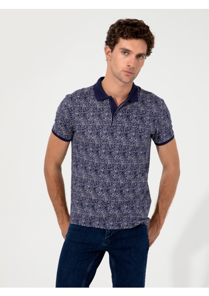 Erkek Lacivert Polo Yaka T-Shirt 50230526-VR033 fiyatları